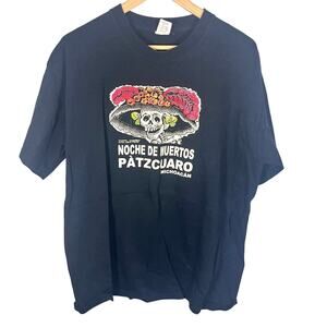 Calavera Noche de Muertos Pátzcuaro Michoacán México Men’s T shirt Size M/L